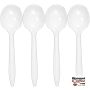 Medium Weight Soup Spoons - Bulk Plastic Cutlery