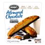 Nonni's Almond Chocolate Biscotti Snacks, real Semi-Sweet Chocolate with Oven Roasted Almonds.