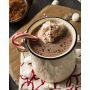 Peppermint Bark Candy Flavored Hot Cocoa | Rich, creamy hot chocolate for Christmas Holiday Season.