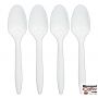 Solo Heavyweight Spoons | 6 inch Plastic Cutlery, Disposable Polystyrene White Spoons, 500 count box.