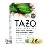 Tazo Awake English Breakfast Tea 16ct. Box | Black Tea, Black Cherries, Caramel, Malty Flavored Hot Tea Bags.