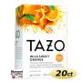 Tazo Wild Sweet Orange Tea 20 ct. Box | Herbal Tea, Lemon, Blackberry, Rose, Spearmint, Ginger, Orange Flavored Hot Tea Bags.