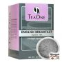 Tea One English Breakfast Tea Pods 14 ct. Box |  Indian, Ceylong Black Tea Individually Wrapped Single Cup Servings.