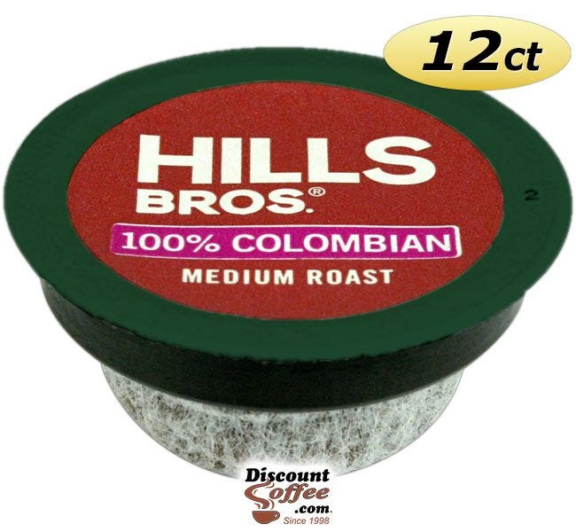 100% Colombian Coffee Pod | Medium  Roast, Hills Bros Single Serve K-Cup® Pods