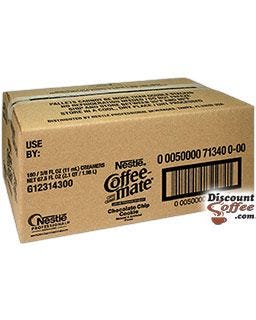 180 count Chocolate Chip Cookie Creamers | Nestle Coffee-mate Foodservice Bulk Cases, Restaurants, Coffee Service