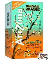 Mandarin Orange, Ginseng & Honey Jasmine Arizone Green Tea Bags