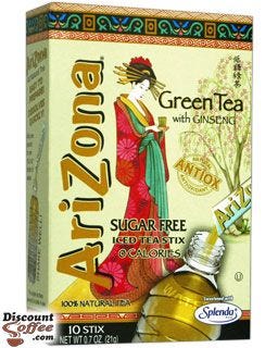Green Tea with Ginseng AriZona Iced Tea Drink Mix