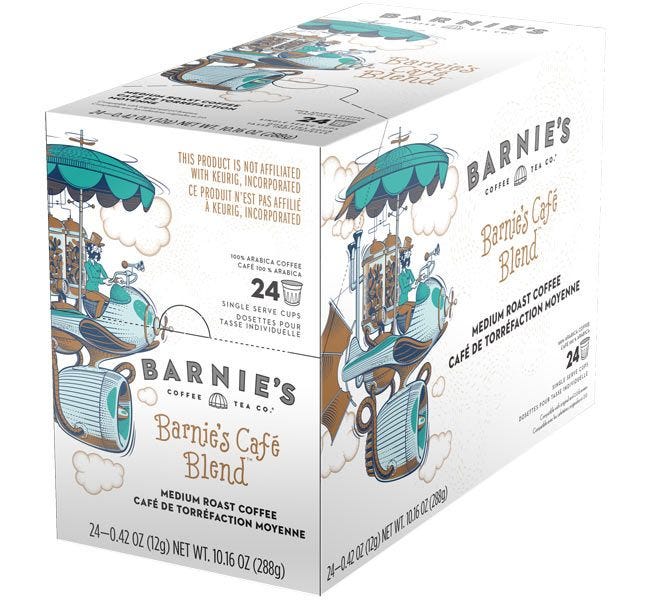 Barnie’s Cafe Blend Coffee, 24 Count Box | Barnie’s Coffee Kitchen Single Serve K-Cups®