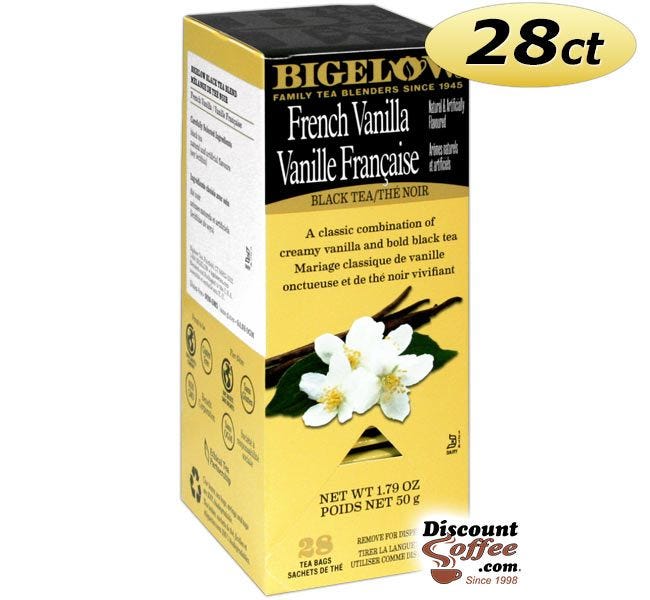 Bigelow French Vanilla Tea Bags | Flavored Hot Tea