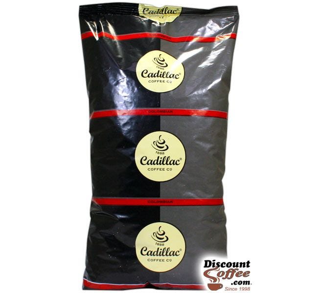 Cadillac Colombian Coffee Beans 2 lb. Bag | Grind Medium Roast Coffee Beans from Colombia, Roasted in U.S.A.