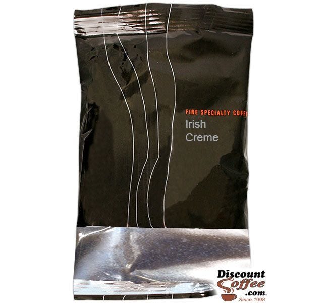 Cadillac Irish Creme Coffee | Ground Medium Roast Gourmet Flavored Coffee, 1.5 oz. Bags, 24 ct. Case.