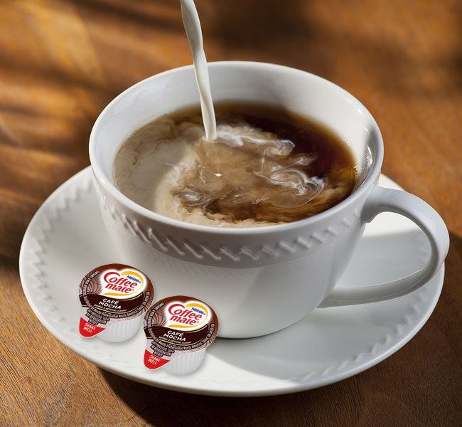 Cafe Mocha Coffee-mate Cup of Coffee, Non-Dairy Creamer, Gluten Free, Lactose Free