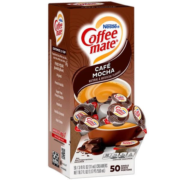 Cafe Mocha Nestle Coffeemate Liquid Creamers - Formerly Creamy Chocolate