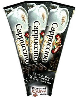 Cappuccino Suprema Packet, Land O’Lakes Swiss Chocolate Mix | Colombian Coffee, Kona, Non-Fat Milk