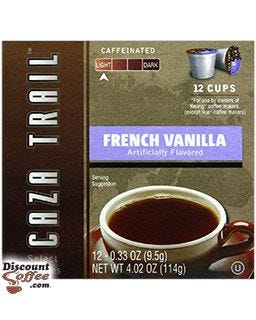 Buttery, creamy single-serve Caza Trail French Vanilla Coffee – Sweet! Certified Kosher.