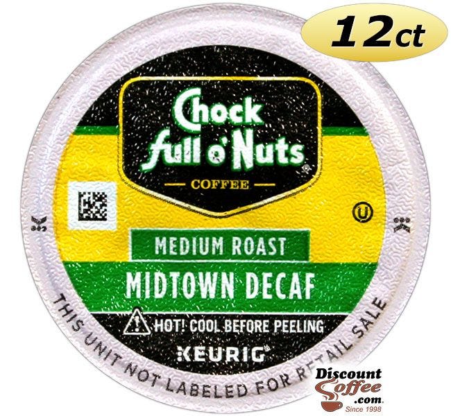Decaffeinated Midtown Manhattan Chock full o'Nuts K-Cup® Coffee for Keurig® Coffee Makers, Medium Roast Single Serve Cups