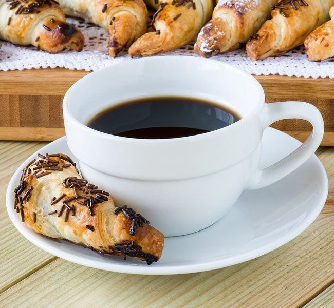 Maxwell House Coffee and Croissants