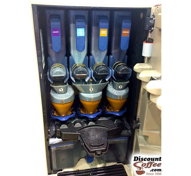 Decaf Nescafe Alegria Hopper Coffee Machine | Freeze Dried Vending Decaffeinated Coffee Beverages, Food Service Case