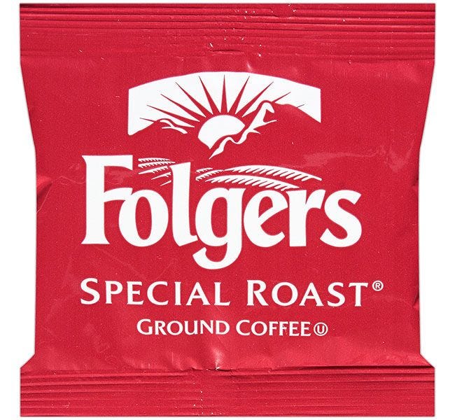 Folgers Special Roast Coffee Packets 42 Count | .8 oz. Pre-measured Fraction Packs Brew 12 Cup Pots.