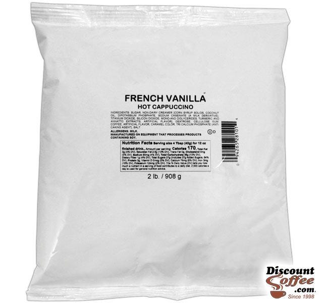 French Vanilla Cappuccino Vending Mix 2 lb. Bag | Refills Commercial Hot Beverage Hopper Machine, Foodservice 6 Bag, 12 lb. Case.