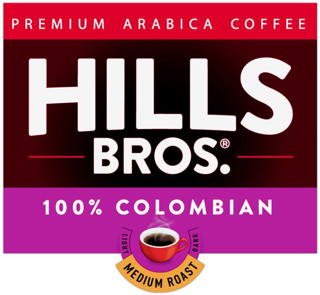 Hills Bros. Colombian Coffee | Medium Roast, 100% Arabica Ground Coffee Pods