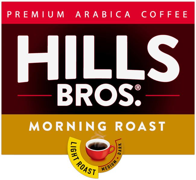 Hills Bros. Morning Roast Coffee | Light Roast Ground Coffee, Single Serve Pods