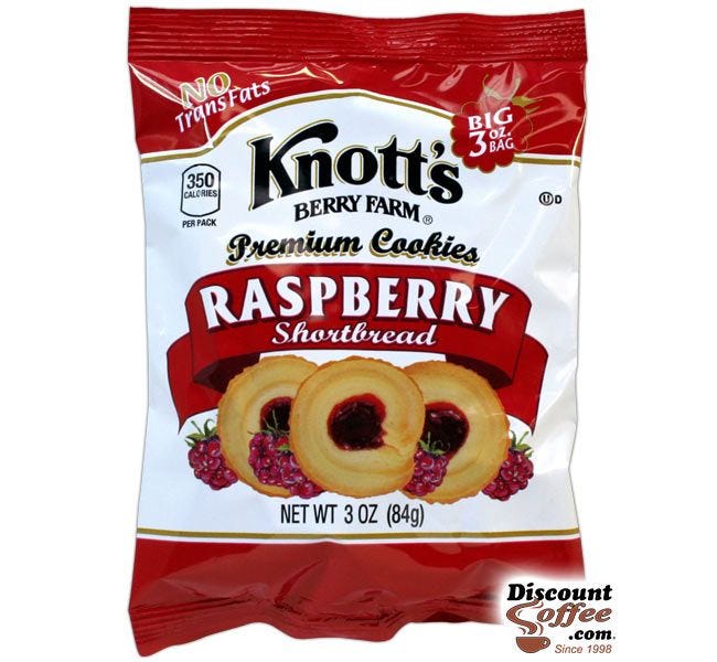 Knott's Berry Farm Raspberry Shortbread Cookies