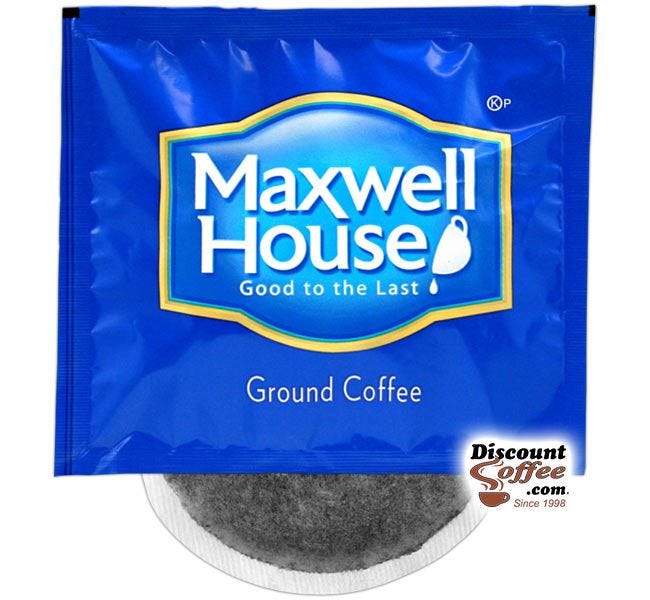 Maxwell House 4 Cup In Room Coffee 100/.7 oz. Filter Packs