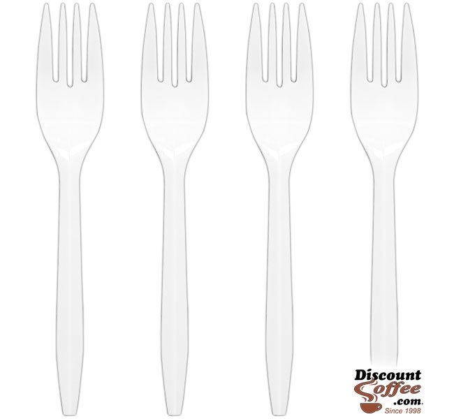 Medium Weight Forks - Bulk Plastic Cutlery