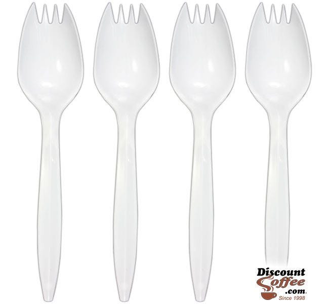 Medium Weight Sporks - Bulk Plastic Cutlery