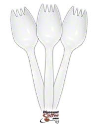 Medium Weight Sporks - Bulk Plastic Cutlery