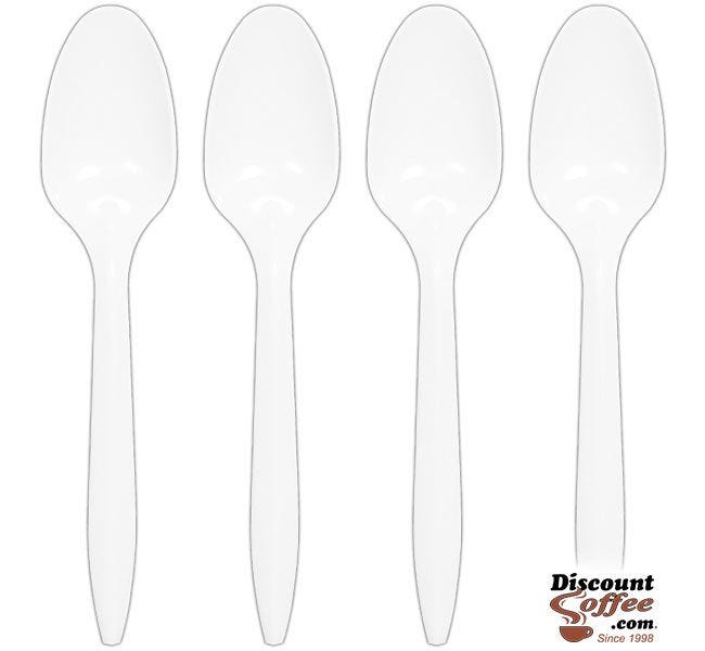 Medium Weight Spoons - Bulk Plastic Cutlery