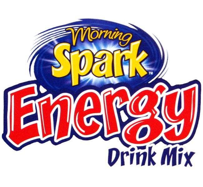 Morning Spark Brand Orange Drink Mix | Sugar Free, Caffeine Energy Drinks, Vitamin C Orange Juice Flavor        