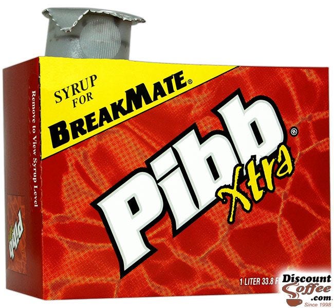 Mr. Pibb Xtra BreakMate Soda Syrup | Discontinued by Coca-Cola