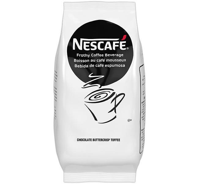 Nescafe Buttercrisp Cappuccino Mix 2 lb. Bag | Commercial Food Service Vending Hot Beverage Flavored Powder Mix.