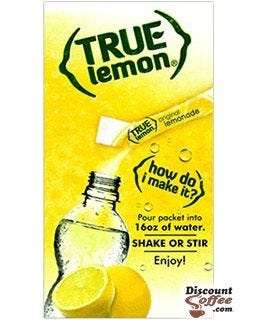 True Lemon Original Lemonade Drink Mix | Stevia Sweetened, Natural Lemon Juice Flavored Powder Sticks