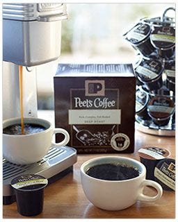 Peet's Decaf House Blend Single Cup Coffee *For Use by Owners of Keurig K-Cup® Machines.