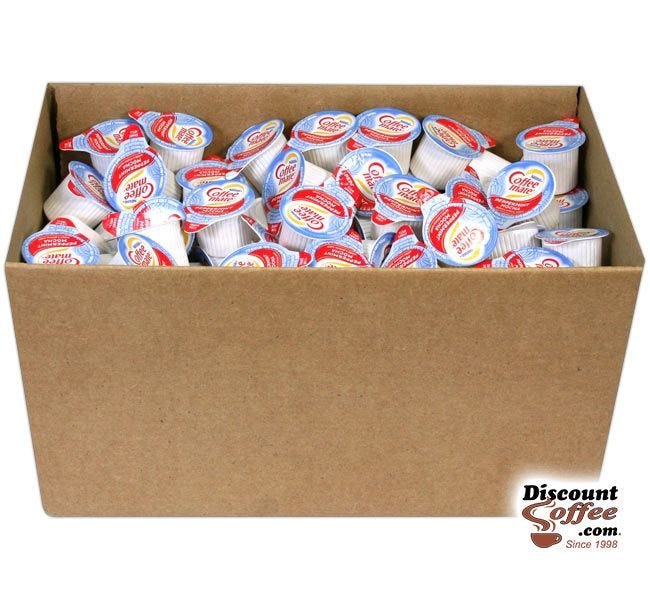 Peppermint Mocha Coffee-mate Food Service Case. 180 count Bulk Creamers. Restaurants, Convenience Stores, Coffee Stations.