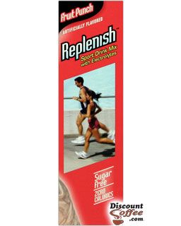 Sugar Free Fruit Punch Replenish Sports Drink Mix with Electrolytes