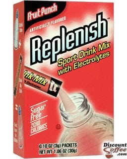 Sugar Free Fruit Punch Replenish Sports Drink Mix with Electrolytes