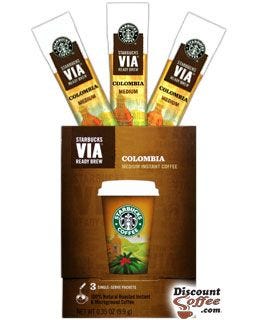 Starbucks Via Colombia Coffee