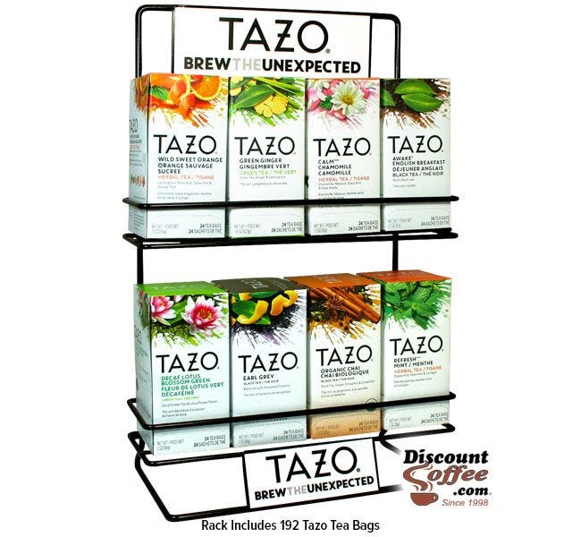 Tazo Tea Display Wire Metal Rack, Restaurants, Food Service, Convenience Stores, Hotels, Bed and Breakfasts