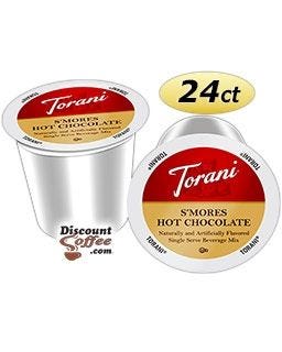 Torani S'Mores Marshmallow Hot Cocoa 24 count boxes | Hot Chocolate Fudge Graham Cracker Flavor