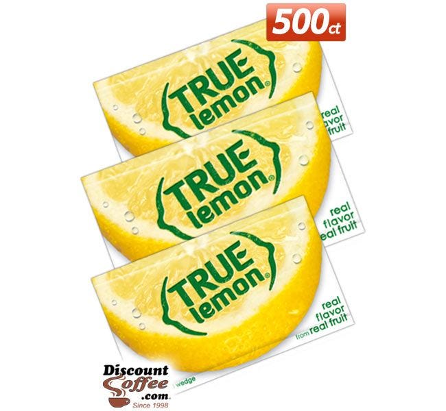 True Lemon 500 Packet Foodservice Case | 100% Natural Crystallized Lemon, True Lemon 500 ct. Bulk Case