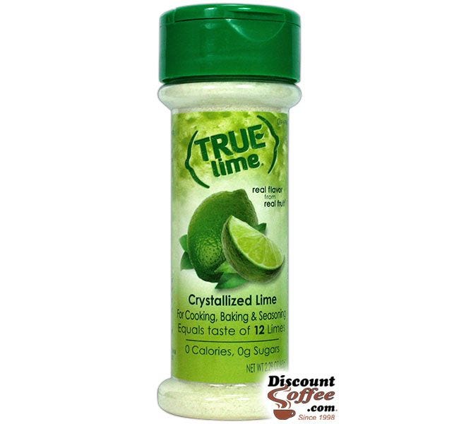 True Lime 2.29 oz. Shaker | Cooking, Baking, Seasoning Recipes, Gluten Free, Non-GMO Lime Juice Substitute for Restaurants, Kitchens, Buffets.