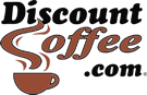 DiscountCoffee.com Vertical Brand Logo